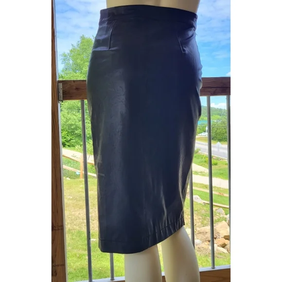 Forever 21 Faux Leather Pencil Skirt, Black, S - Picture 5 of 14